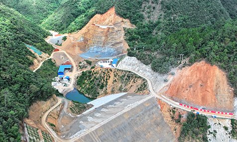 峨山上白云水庫工程建設穩步推進